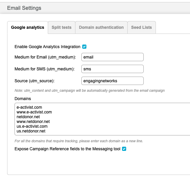 Enabling Campaign Reference Fields